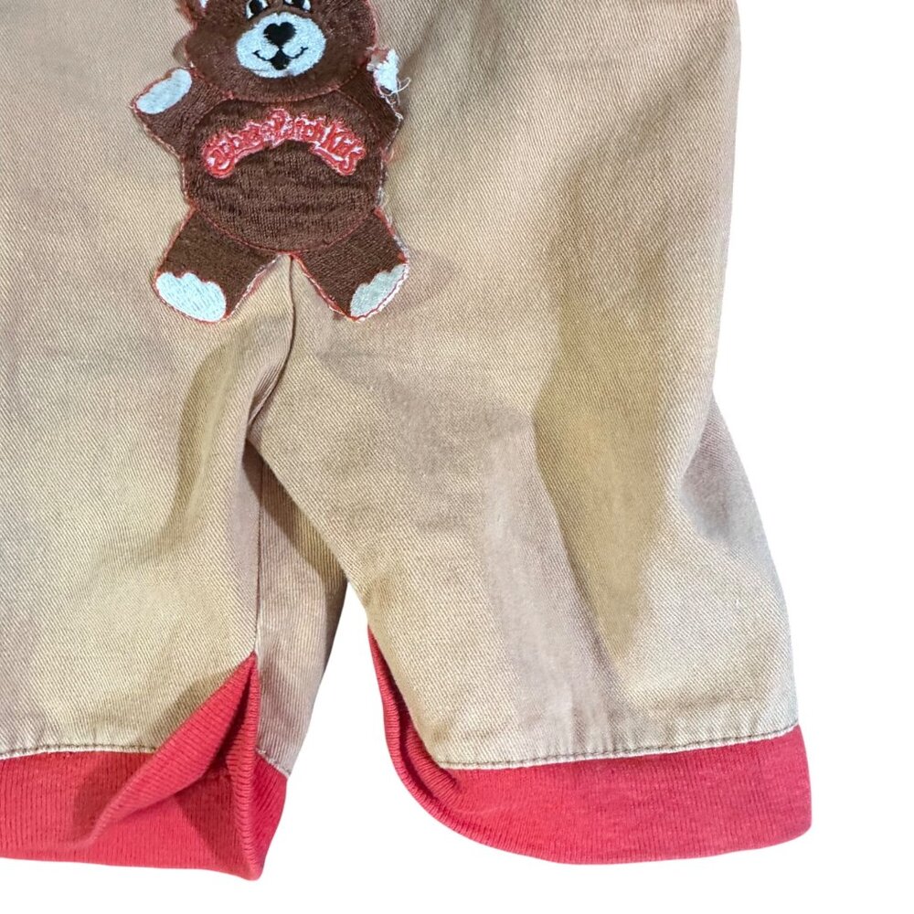 Vintage 1983 Cabbage Patch Kids Beige Overalls With Red Striped Tee Bear Patch D - Picture 8 of 11